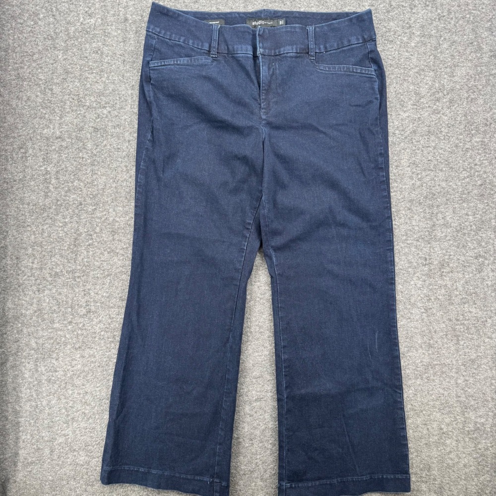Torrid Studio Trouser Boot Jeans Womens 18R Dark Wash Stretch Denim Blue Pants